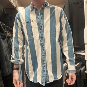 LEVIS SILVERTAB striped denim shirt